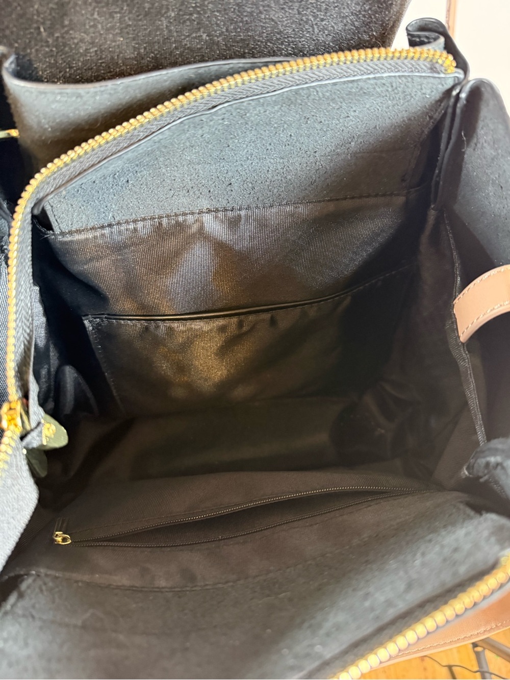 Black Monogram Embossed Faux Leather Tote Shoulder Bag Large Everyday Chic Purse - Picture 7 of 8